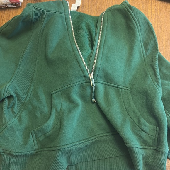 LULULEMON Scuba Oversized Half-Zip Hoodie XS/S EVERGLADE GREEN - Picture 2 of 2